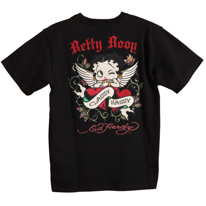 Ed Hardy（エド・ハーディー） BETTY BOOP×Ed Hardy 半袖TEE BED-2601