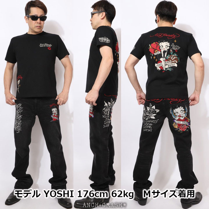 Ed Hardy（エド・ハーディー） BETTY BOOP×Ed Hardy 半袖TEE BED-2602