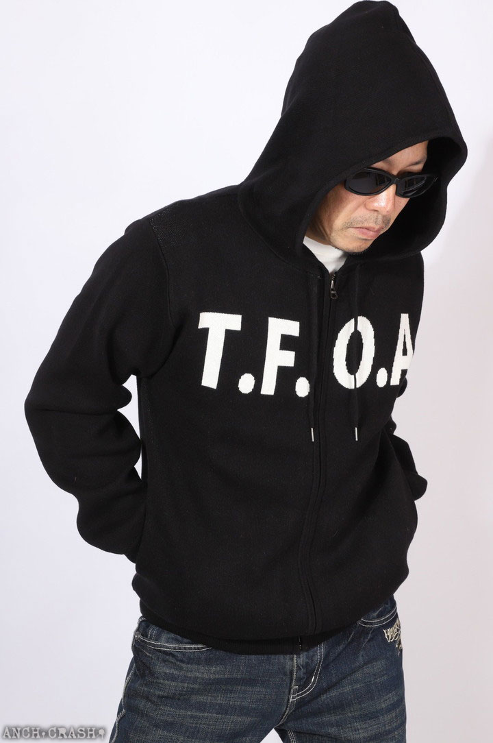 24h限定pMAX16倍!5/25pm23:59迄 クローズ WORST T.F.O.A RABBIT ジャガードニットF/Zパーカー CRKN-2501 CROWS ワーストの画像