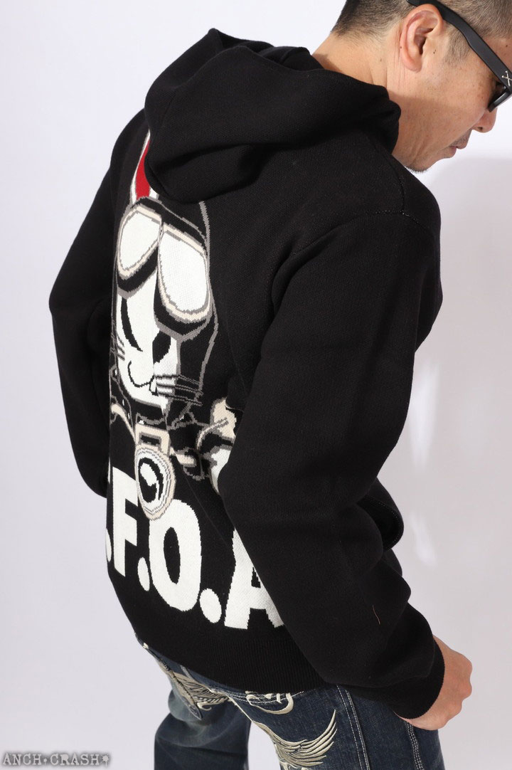 24h限定pMAX16倍!5/25pm23:59迄 クローズ WORST T.F.O.A RABBIT ジャガードニットF/Zパーカー CRKN-2501 CROWS ワーストの画像
