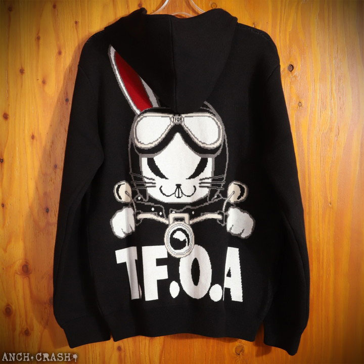24h限定pMAX16倍!5/25pm23:59迄 クローズ WORST T.F.O.A RABBIT ジャガードニットF/Zパーカー CRKN-2501 CROWS ワーストの画像