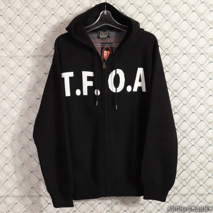 24h限定pMAX16倍!5/25pm23:59迄 クローズ WORST T.F.O.A RABBIT ジャガードニットF/Zパーカー CRKN-2501 CROWS ワーストの画像