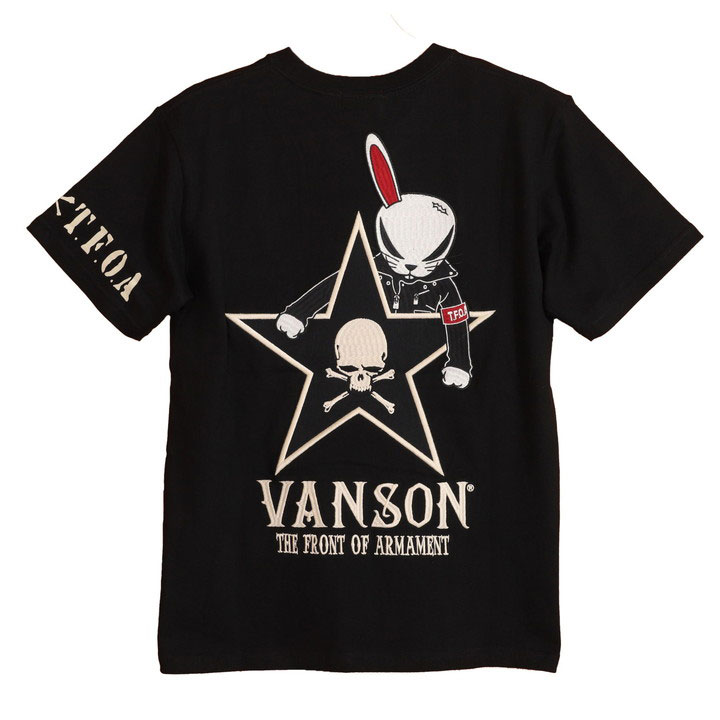 VANSON クローズ WORST デスラビット 半袖Tシャツ CRV-2204 バンソン CROW...