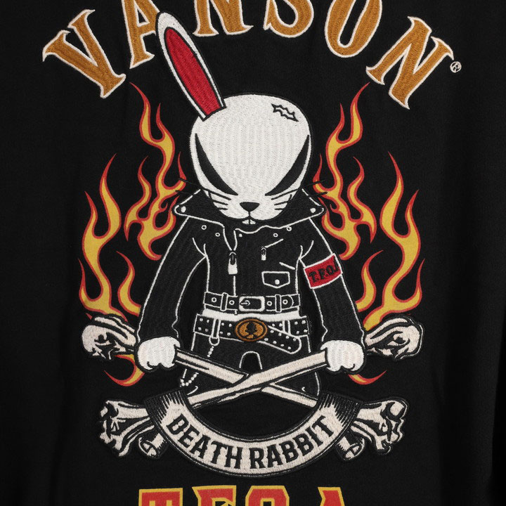 VANSON クローズ WORST デスラビット ロンT CRV-2313 バンソン CROWS 