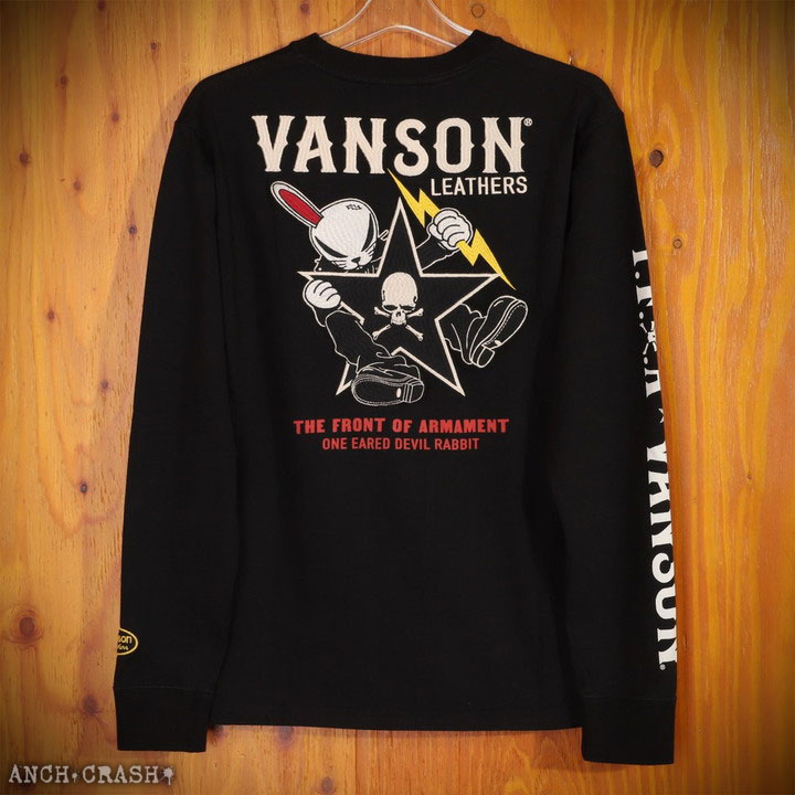 VANSON クローズ WORST デスラビット ロンT CRV-2314 バンソン CROWS