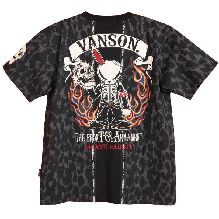 24h限定P最大17倍!10/20pm23:59迄 VANSON クローズ WORST デスラビット 半袖Tシャツ CRV-2405 バンソン CROWS ワースト 刺繍