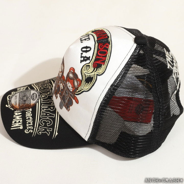 VANSON クローズ WORST デスラビット ツイルメッシュキャップ