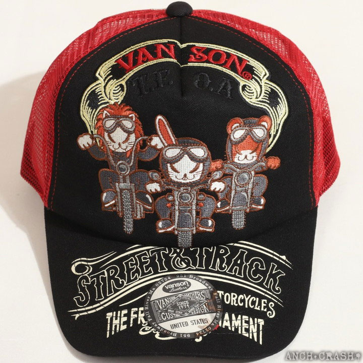 正規店仕入れの VANSON クローズ WORST デスラビット ツイルメッシュキャップ 帽子