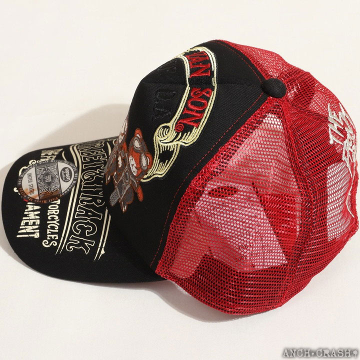 VANSON クローズ WORST デスラビット ツイルメッシュキャップ