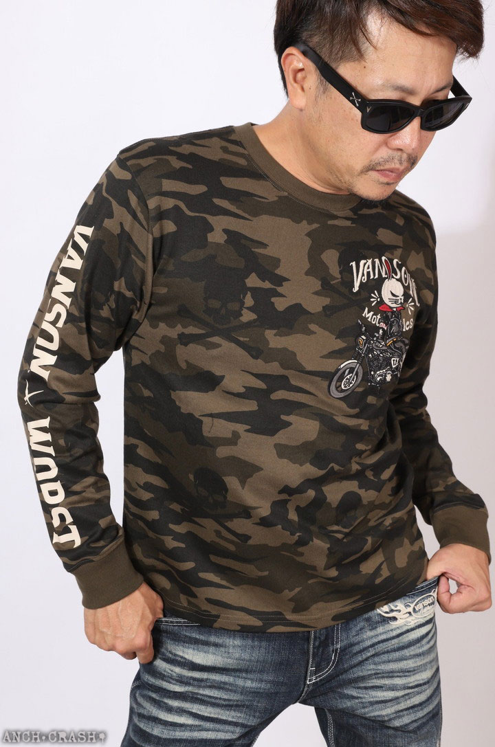 VANSON（バンソン） クローズ WORST デスラビット ロンTEE CRV-2506