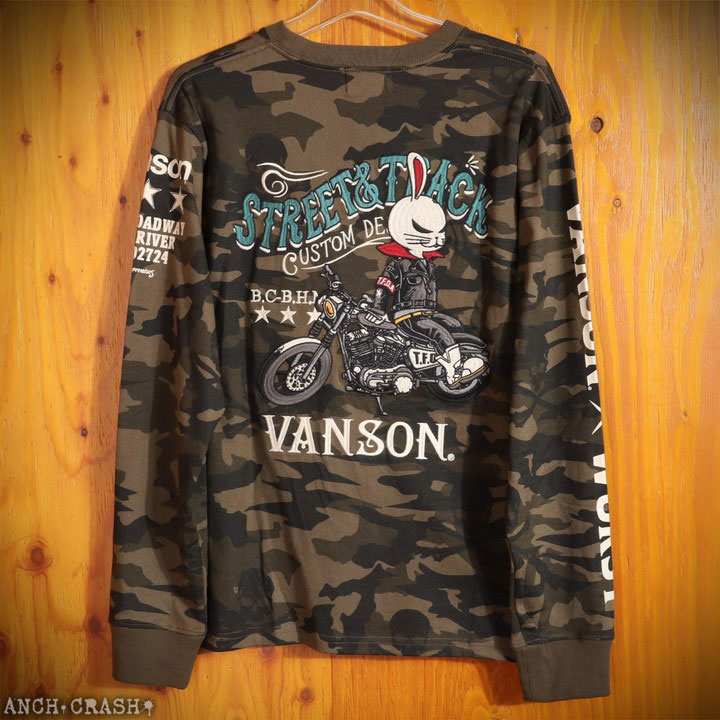 VANSON（バンソン） クローズ WORST デスラビット ロンTEE CRV-2506