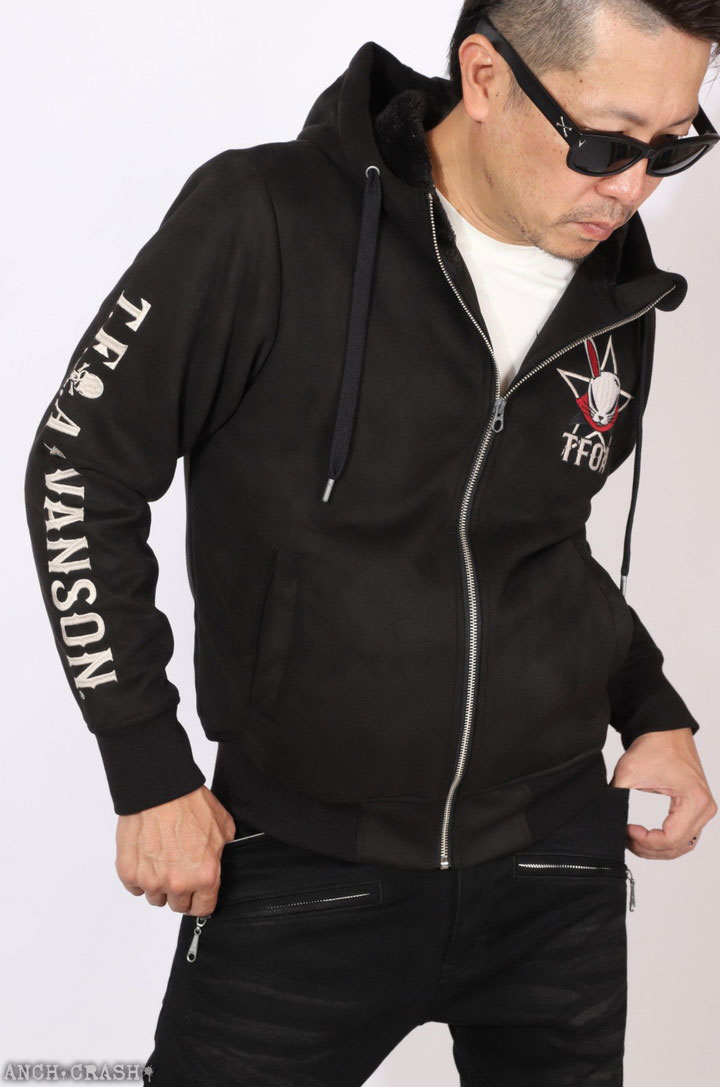 VANSON（バンソン） クローズ WORST デスラビット ZIPパーカー CRV