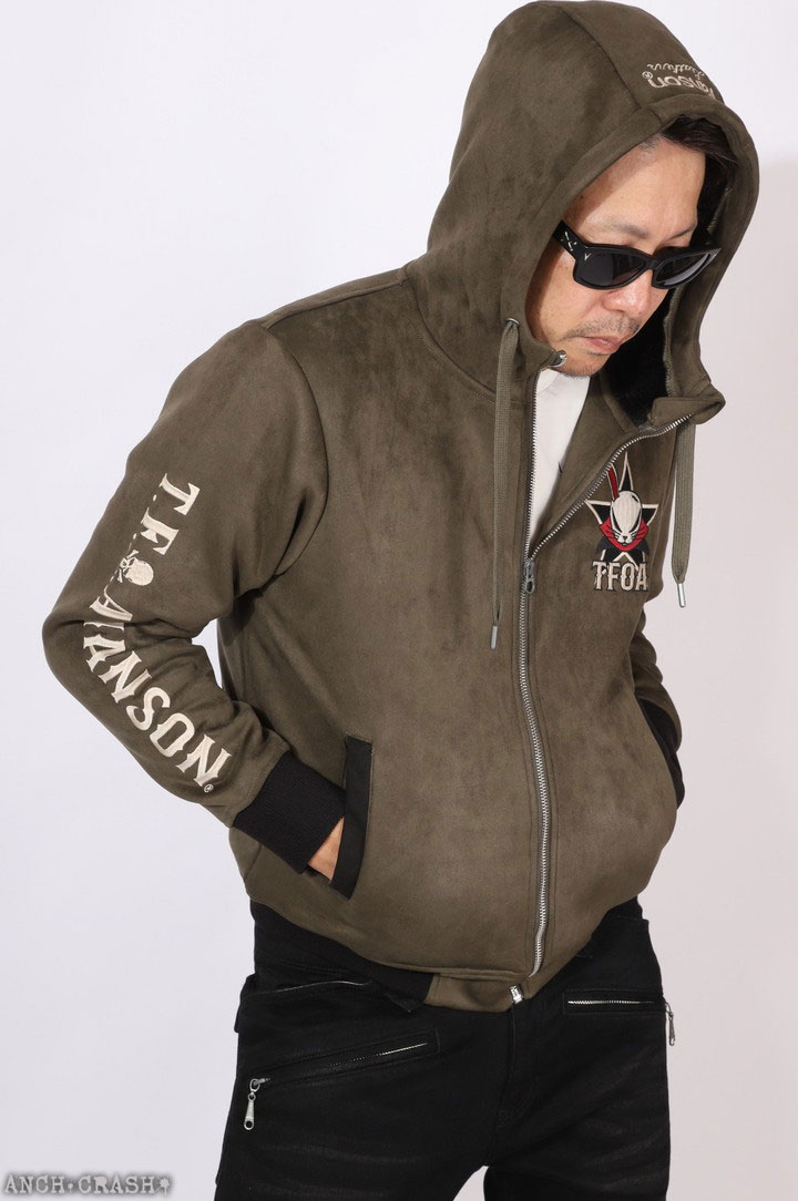 値下げ！】VANSON×CROWS デスラビット ファーZIPジャケット 【公式通販】