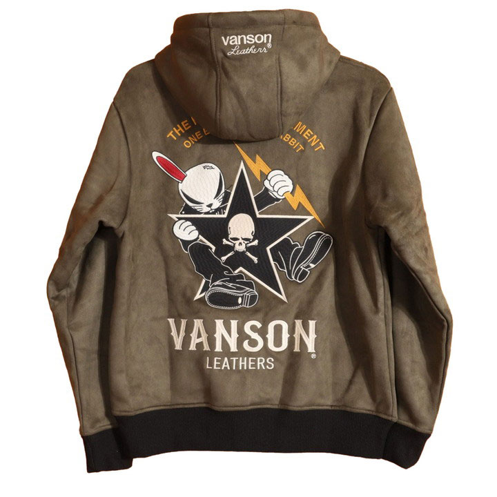 VANSON（バンソン） クローズ WORST デスラビット ZIPパーカー CRV