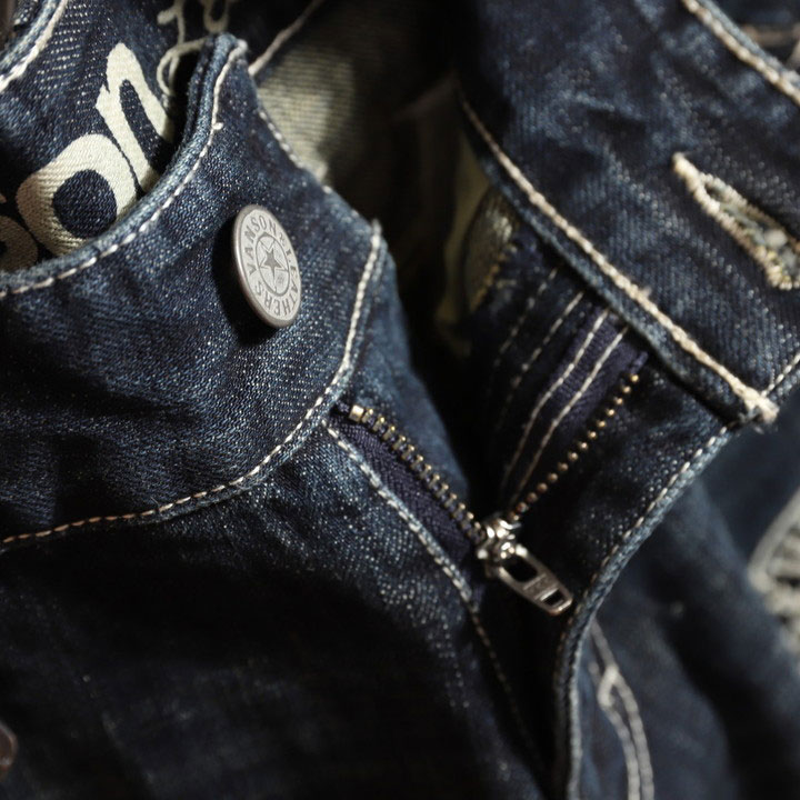 38インチのみラスト1点もってけ価格！在庫限りセール SALE 20%off VANSON クローズ WORST T.F.O.A デスラビット デニムパンツ CRV-2509 刺繍 バンソン CROWS ワの画像