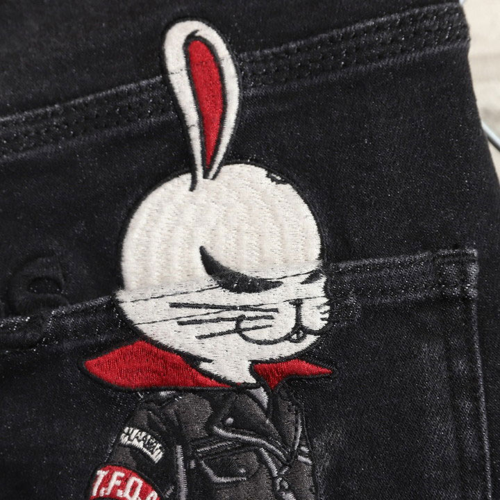 24h限定pMAX16倍!5/25pm23:59迄 VANSON クローズ WORST T.F.O.A デスラビット デニムパンツ CRV-2603 刺繍 バンソン CROWS ワーストの画像