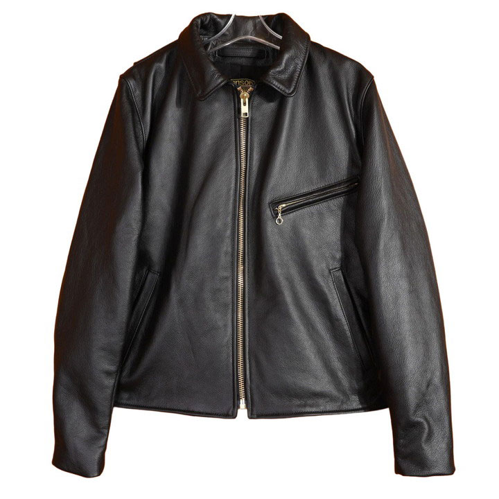 bo53 vanson leathers ライダースジャケット 黒 XXLサイズ VANSON（バンソン） 24h限定P最大16.5倍!10/22 23:59迄 襟付き