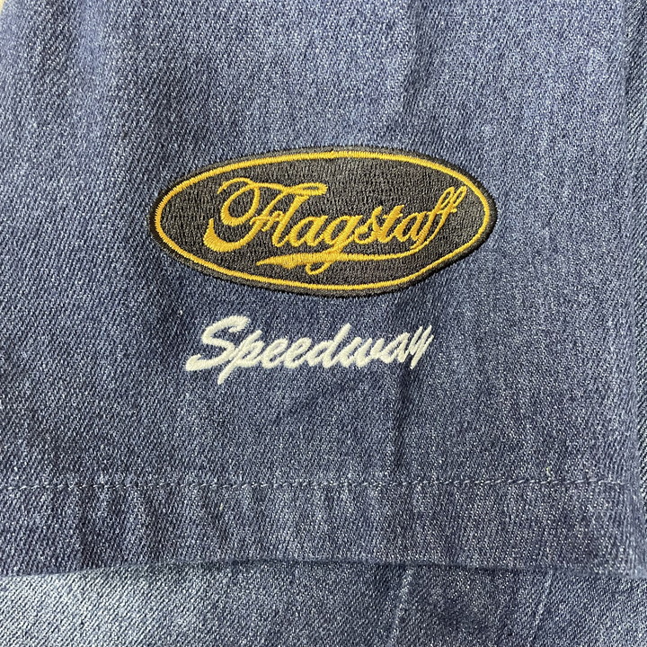 FLAG STAFF SNOOPY コラボ 半袖 デニムシャツ (452096) 【送料無料】フラッグスタッフ スヌーピー 刺繍 Flag staff（フラッグスタッフ） FLAG STAFF SNOOPY コラボ 半袖