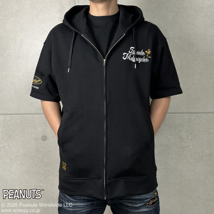 FLAG STAFF × PEANUTS / コラボ スヌーピー半袖パーカーXL Flag staff（フラッグスタッフ） FLAG STAFF SNOOPY コラボ 半袖