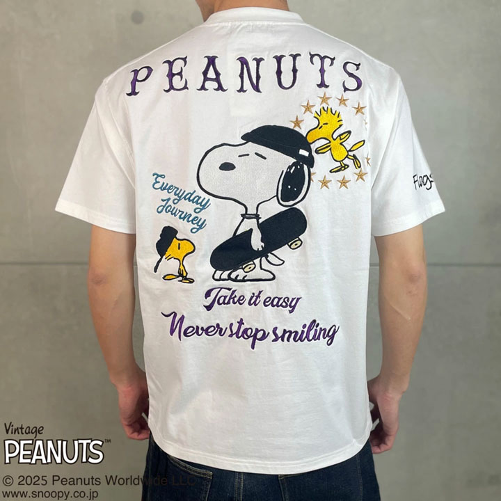 FLAG STAFF SNOOPY コラボ 半袖 Tシャツ (452098) 【送料無料】フラッグスタッフ スヌーピー Flag staff（フラッグスタッフ） 24h限定P最大14倍!1/13pm23:59迄 FLAG