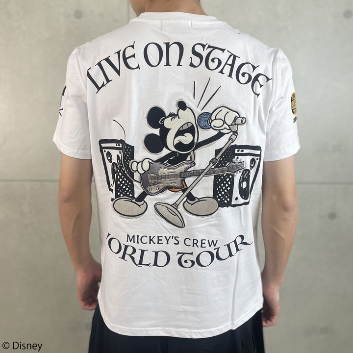 FLAG STAFF ミッキーマウス 半袖 Tシャツ (452511) 【送料無料】フラッグスタッフ MICKEY MOUSE 刺繍 Flag staff（フラッグスタッフ） ミッキーマウス 半袖 Tシャツ 452511