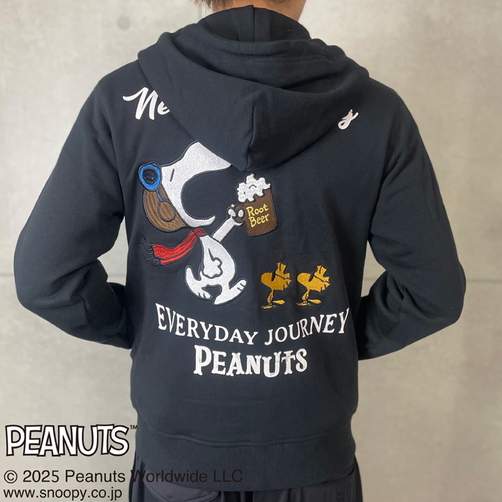24h限定P最大16倍!2/5pm23:59迄 FLAG STAFF SNOOPY コラボ PEANUTS ROOT BEER パーカー 461012 フラッグスタッフ スヌーピー