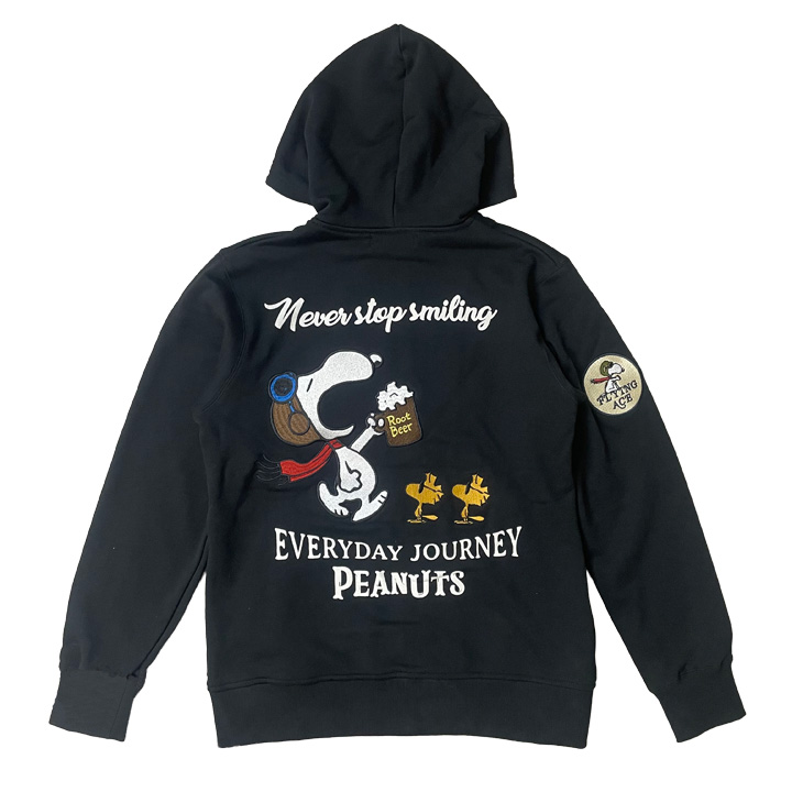 24h限定P最大16倍!2/5pm23:59迄 FLAG STAFF SNOOPY コラボ PEANUTS ROOT BEER パーカー 461012 フラッグスタッフ スヌーピー