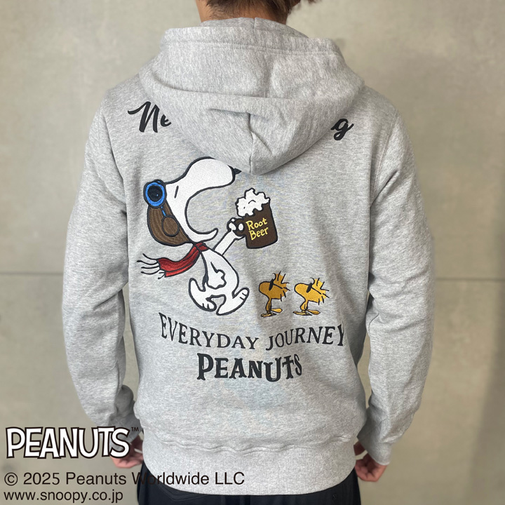 24h限定P最大16倍!2/5pm23:59迄 FLAG STAFF SNOOPY コラボ PEANUTS ROOT BEER パーカー 461012 フラッグスタッフ スヌーピー