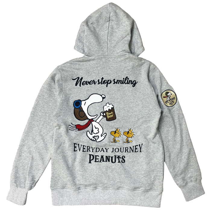 24h限定P最大16倍!2/5pm23:59迄 FLAG STAFF SNOOPY コラボ PEANUTS ROOT BEER パーカー 461012 フラッグスタッフ スヌーピー