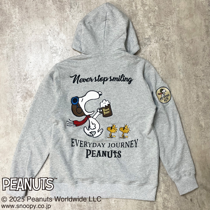 24h限定P最大16倍!2/5pm23:59迄 FLAG STAFF SNOOPY コラボ PEANUTS ROOT BEER パーカー 461012 フラッグスタッフ スヌーピー