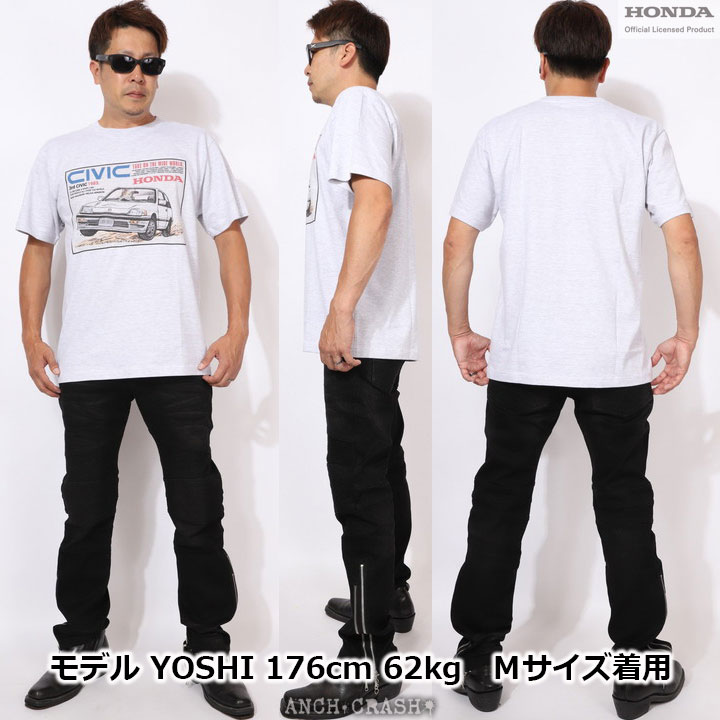 在庫限りセール SALE 50%off HONDA『CIVIC』半袖Tシャツ HON-2503