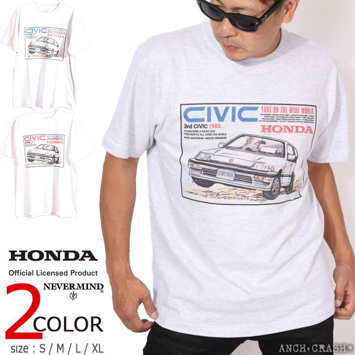 在庫限りセール SALE 50%off HONDA『CIVIC』半袖Tシャツ HON-2503