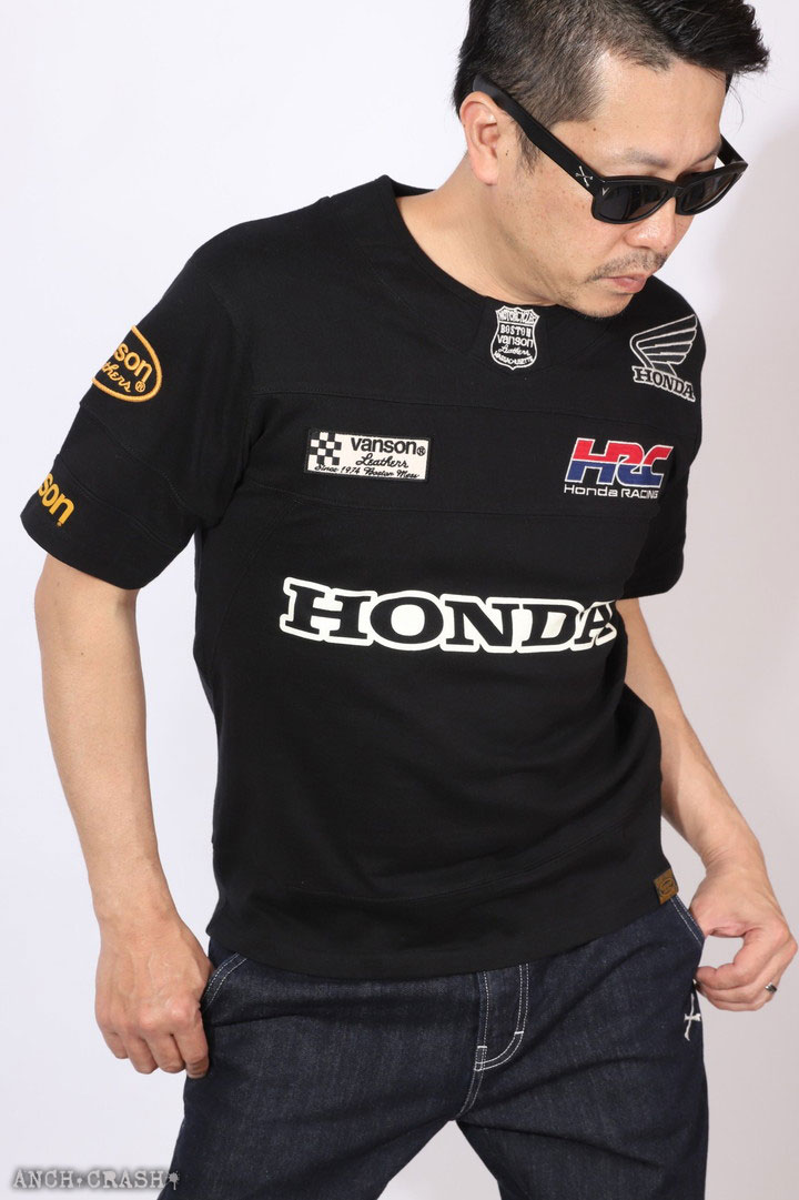 VANSON 24h限定P最大18倍!7/30pm23:59迄 HONDA 半袖Tシャツ HRV