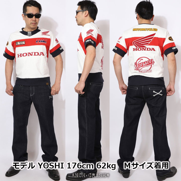 VANSON 24h限定P最大18倍!7/30pm23:59迄 HONDA 半袖Tシャツ HRV
