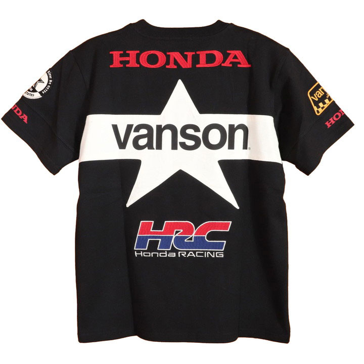 24h限定P最大15倍!6/1pm23:59迄 VANSON HONDA 半袖Tシャツ HRV-24...