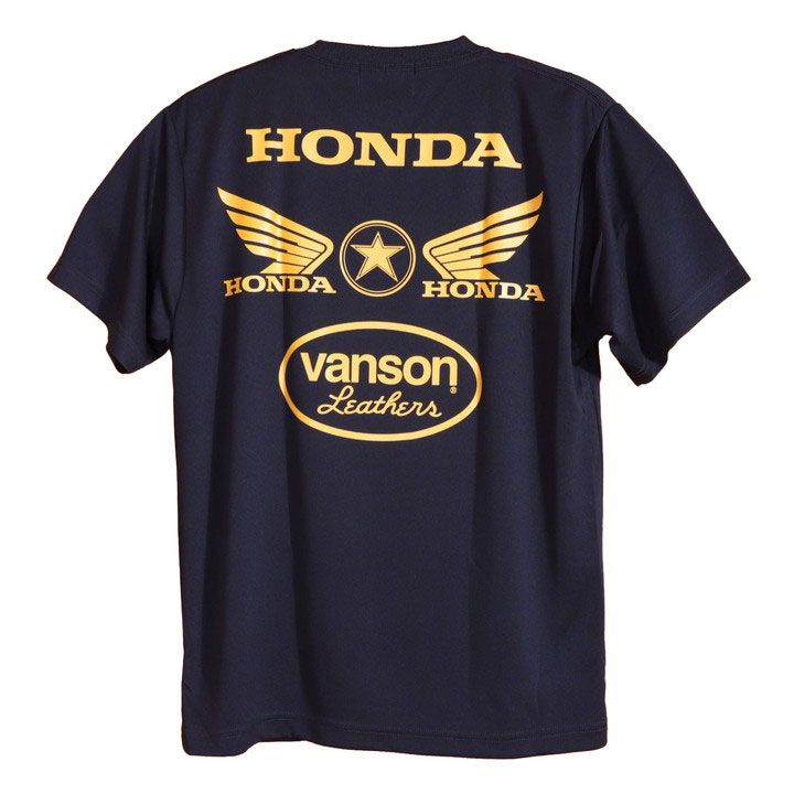 VANSON HONDA ドライ 半袖Tシャツ HRV-2409 バンソン ホンダ｜anch-crash｜04