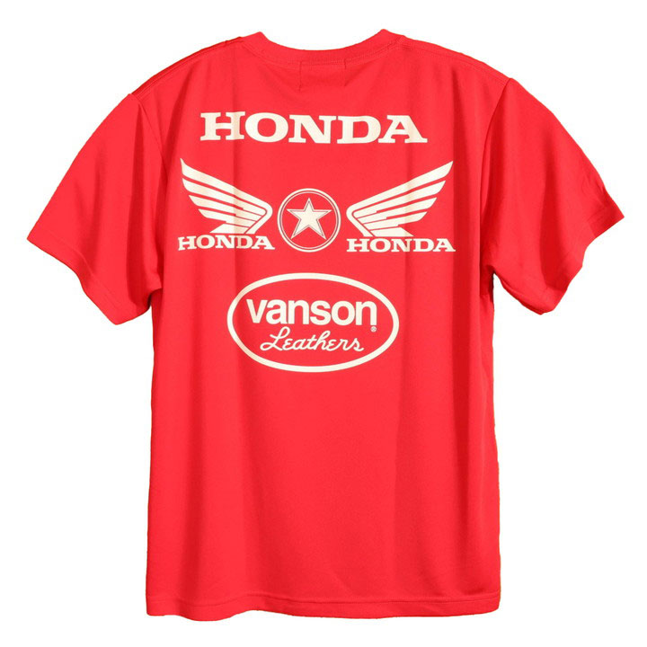 VANSON HONDA ドライ 半袖Tシャツ HRV-2409 バンソン ホンダ｜anch-crash｜03