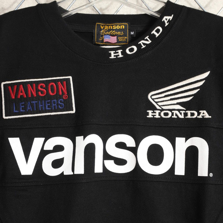 VANSON（バンソン） 【年末年始も毎日出荷】VANSON HONDA 半袖TEE HRV