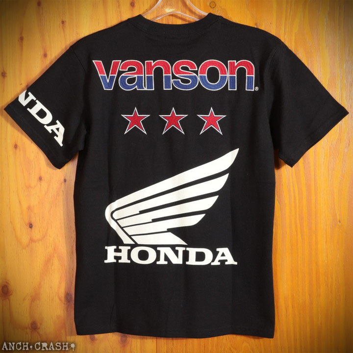 VANSON（バンソン） 【年末年始も毎日出荷】VANSON HONDA 半袖TEE HRV