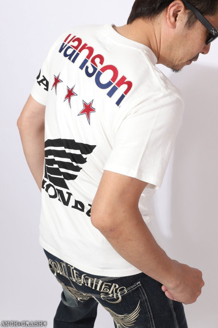 VANSON（バンソン） 【年末年始も毎日出荷】VANSON HONDA 半袖TEE HRV