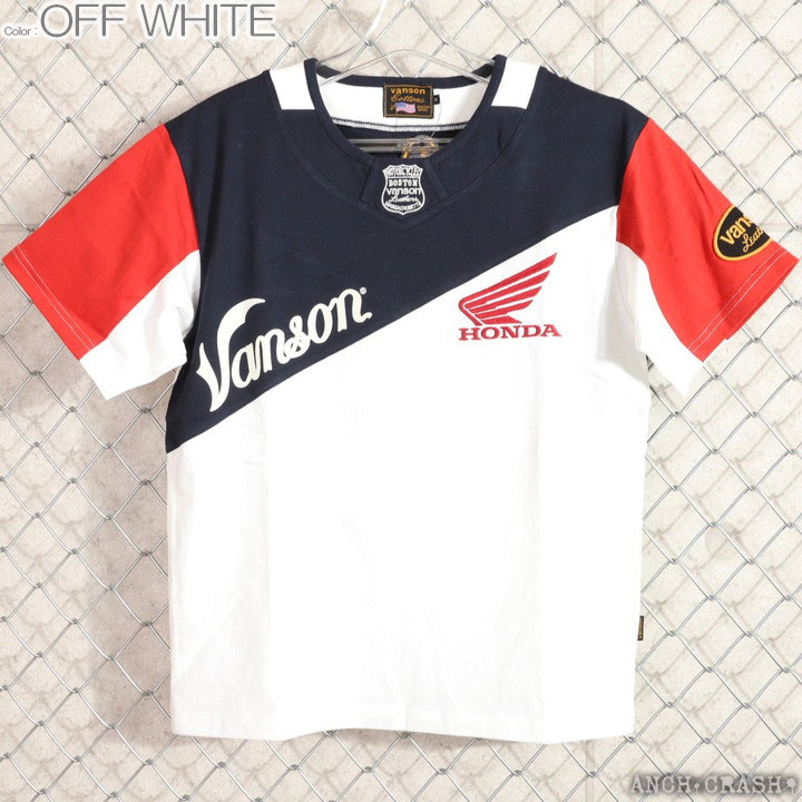 VANSON（バンソン） 【年末年始も毎日出荷】VANSON HONDA 半袖TEE HRV