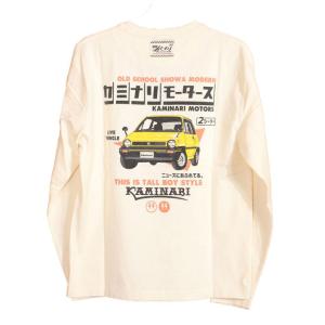 カミナリ エイティーズ ロンT KMLT-222 エフ商会 長袖Tシャツ