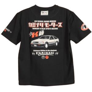 カミナリ シャドウ 半袖 Tシャツ KMT-238 雷 KAMINARI エフ商会 旧車