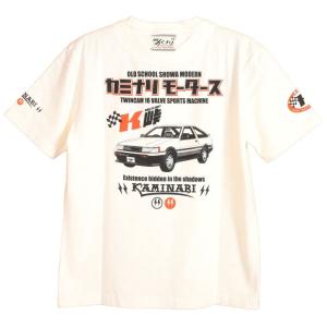 カミナリ シャドウ 半袖 Tシャツ KMT-238 雷 KAMINARI エフ商会 旧車
