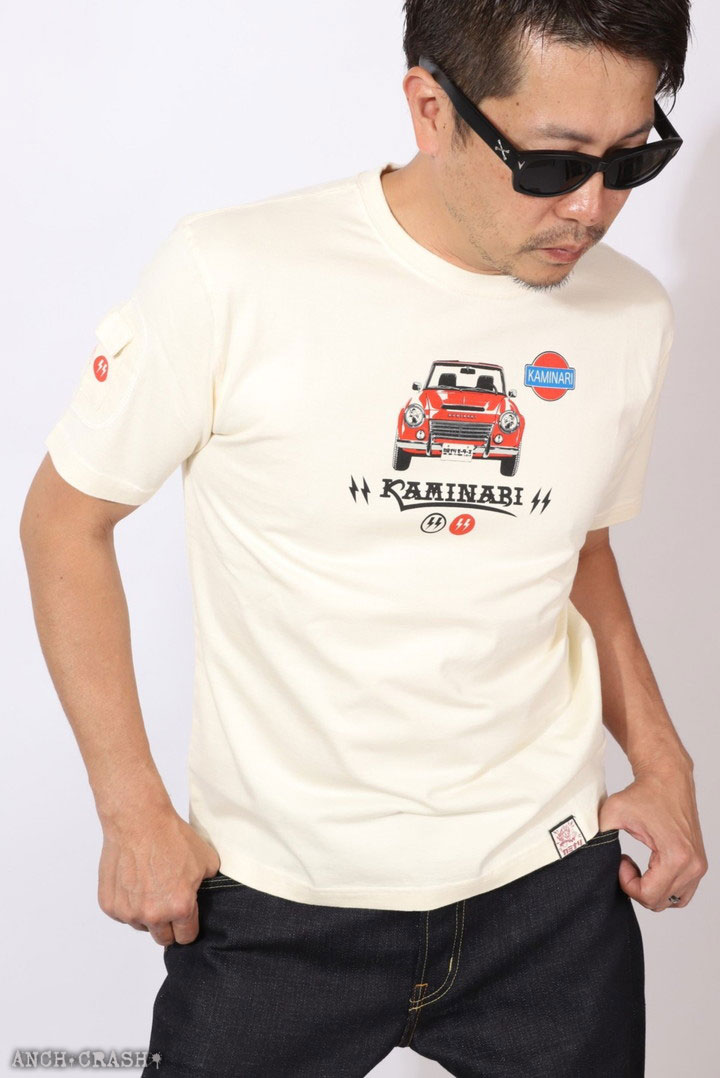 カミナリ 貴婦人 半袖 Tシャツ KMT-241 エフ商会 旧車｜anch-crash｜11