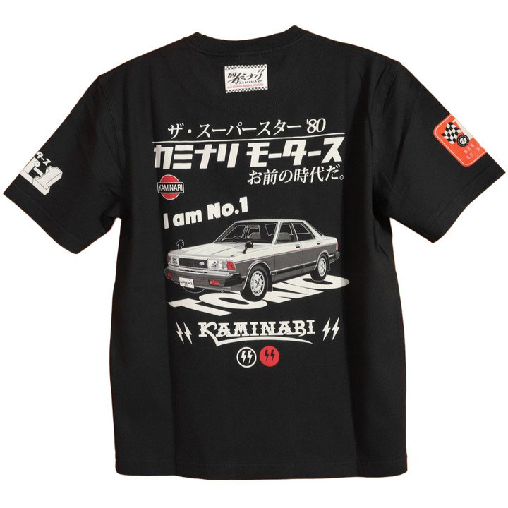 カミナリ『TOKIO』半袖 Tシャツ KMT-269 雷 KAMINARI エフ商会 旧車