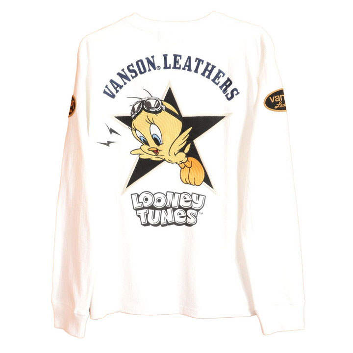 VANSON（バンソン） ルーニー・テューンズ コラボ ロンTEE LTV-2508