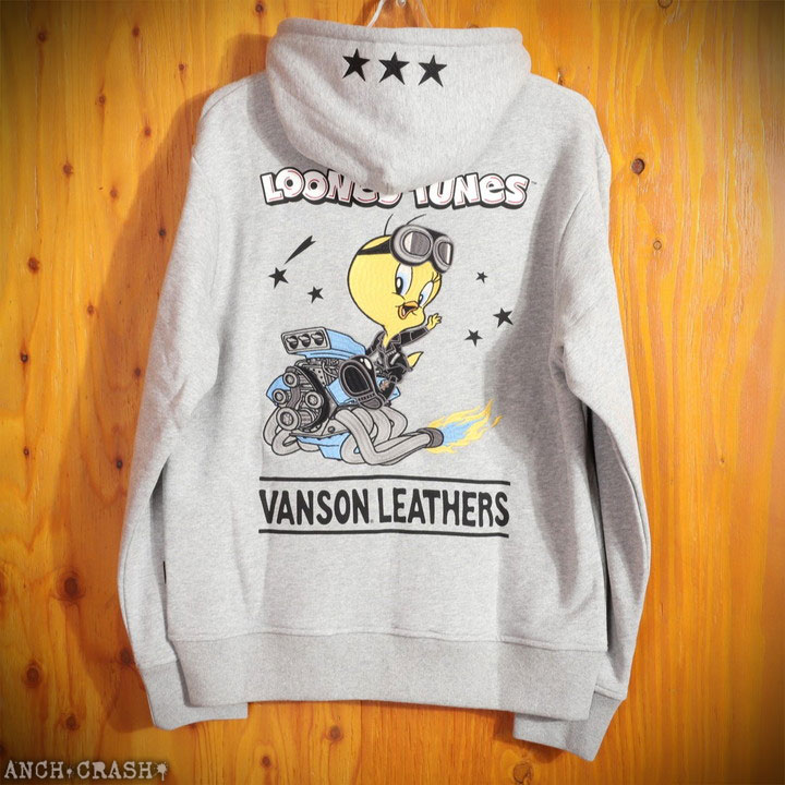VANSON（バンソン） ルーニー・テューンズ コラボ フルZIP パーカー