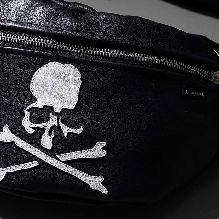 Vanson ボディバッグ スカル刺繍 黒 楽天市場】バンソン×マスターマインドコラボ FUNNY PACK スカル