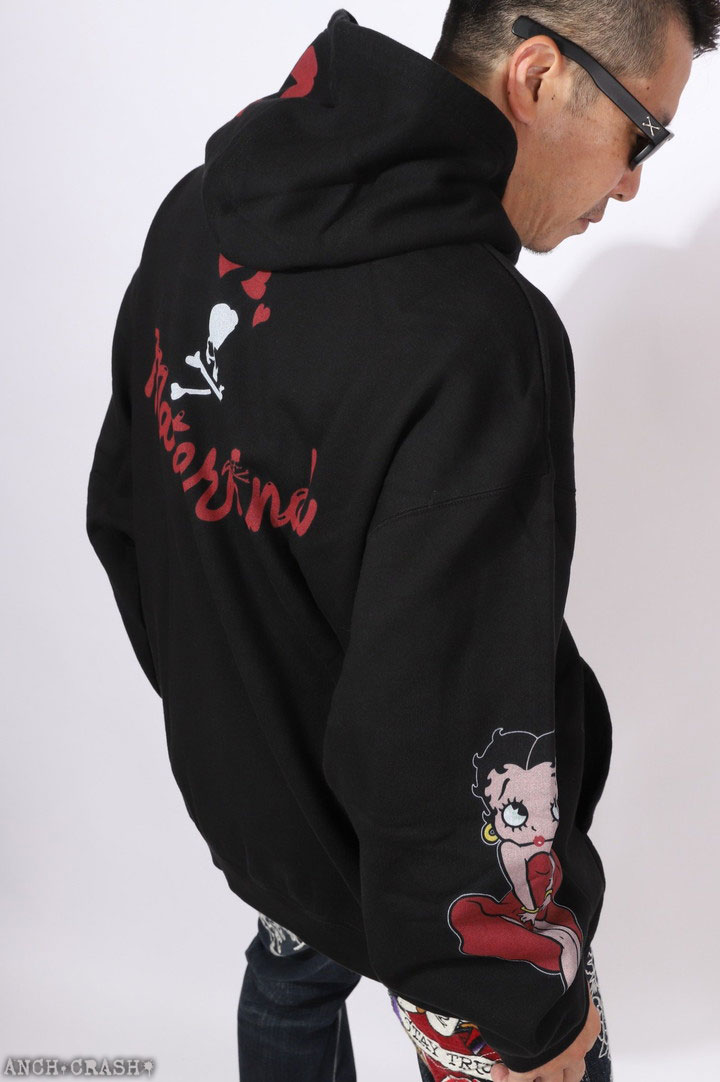 BETTY BOOP（ベティ ブープ） Betty Boop×MASTERMIND WORLD 裏毛P/O